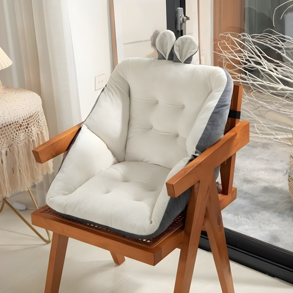 Thick Padded Chair Cushion Lumbar Support