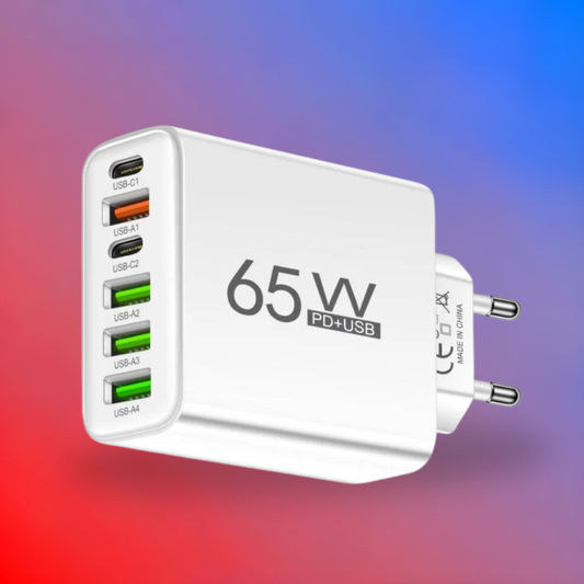 Charger 65W Multi Port USB C Adaptor Compact Desktop Station