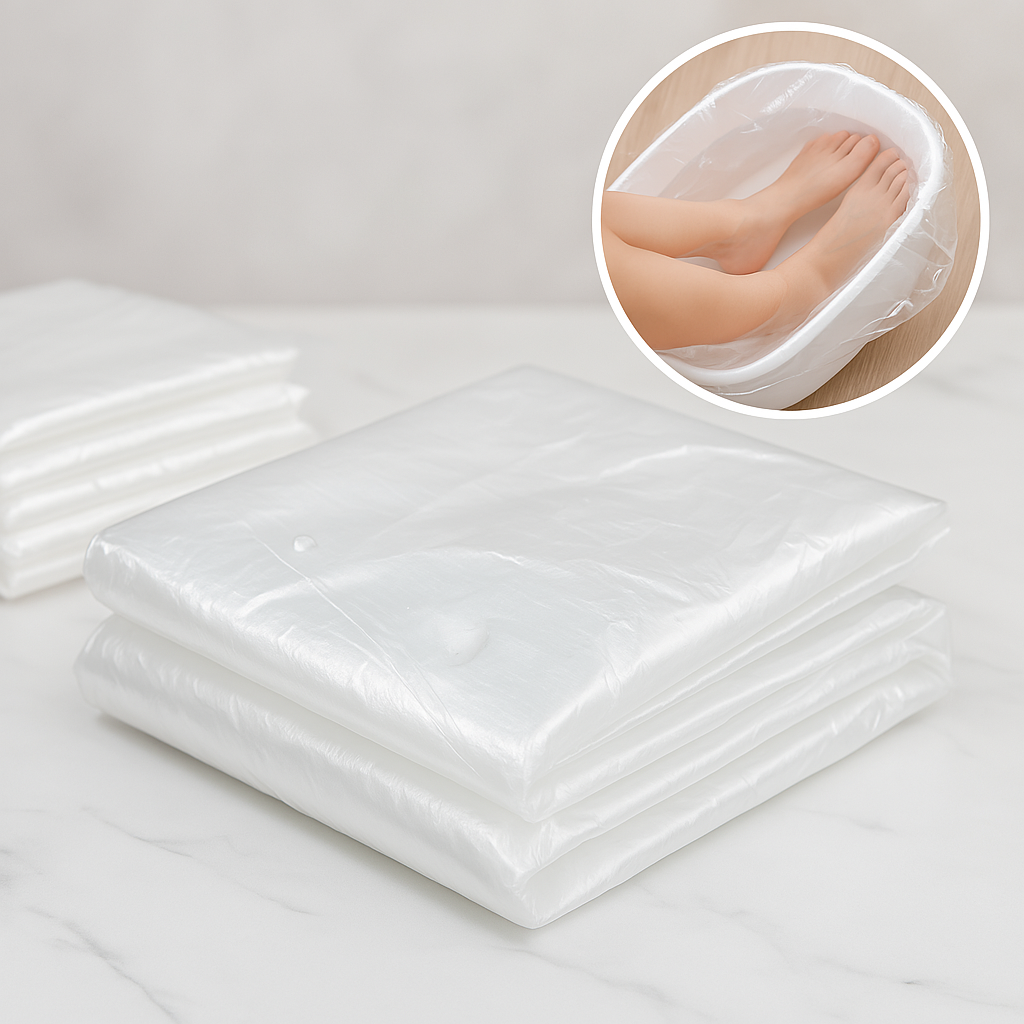 Rivestimenti monouso in plastica impermeabile per pediluvio