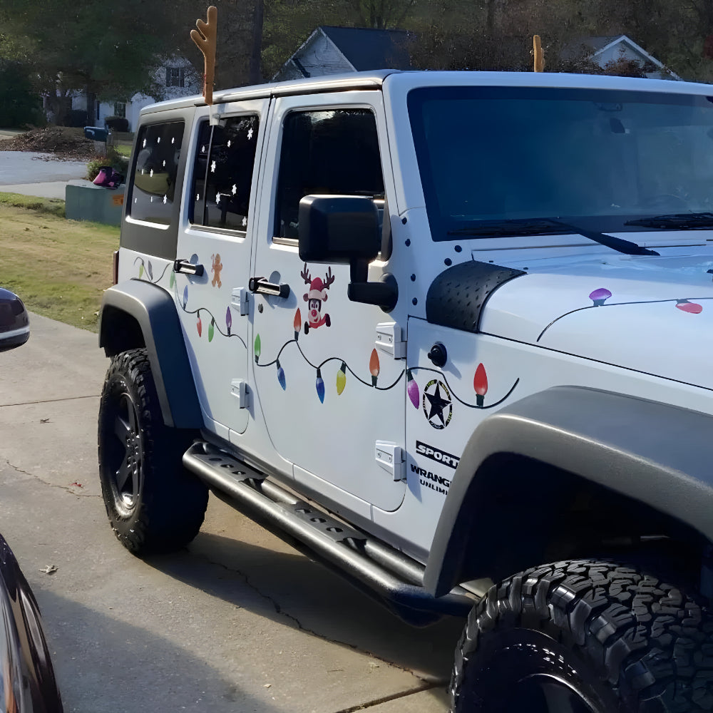 Décorations d'ampoules magnétiques réfléchissantes de Noël