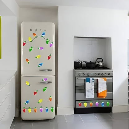 Décorations d'ampoules magnétiques réfléchissantes de Noël