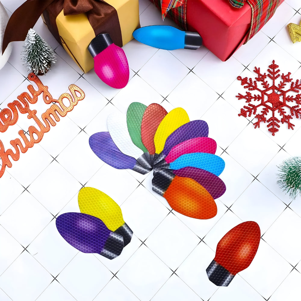 Christmas Reflective Magnet Bulb Decorations