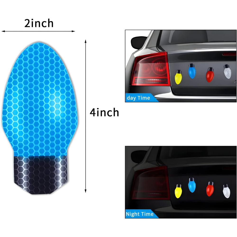 Christmas Reflective Magnet Bulb Decorations