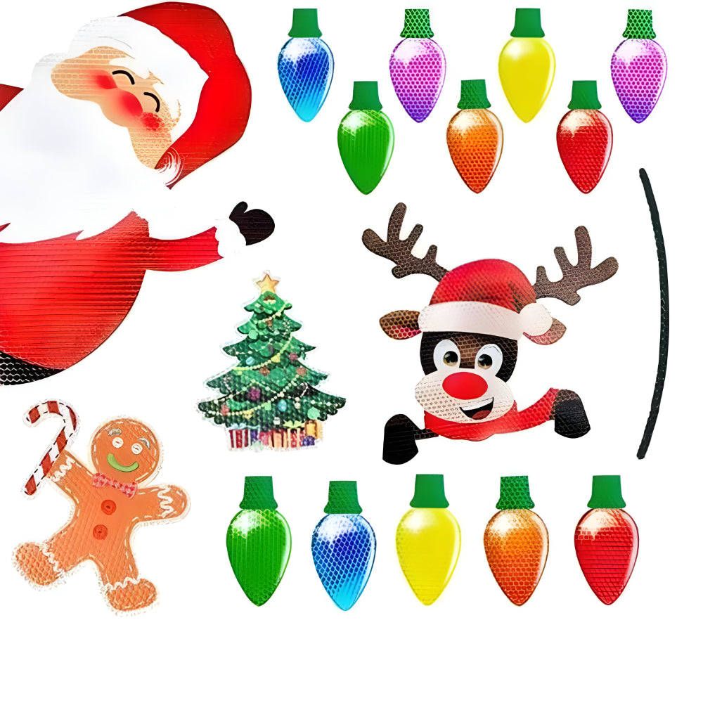 Christmas Reflective Magnet Bulb Decorations