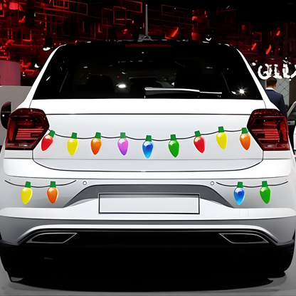 Christmas Car Magnet Lights Reflective Holiday Decoration Set