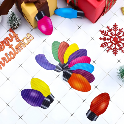 Christmas Car Magnet Lights Reflective Holiday Decoration Set