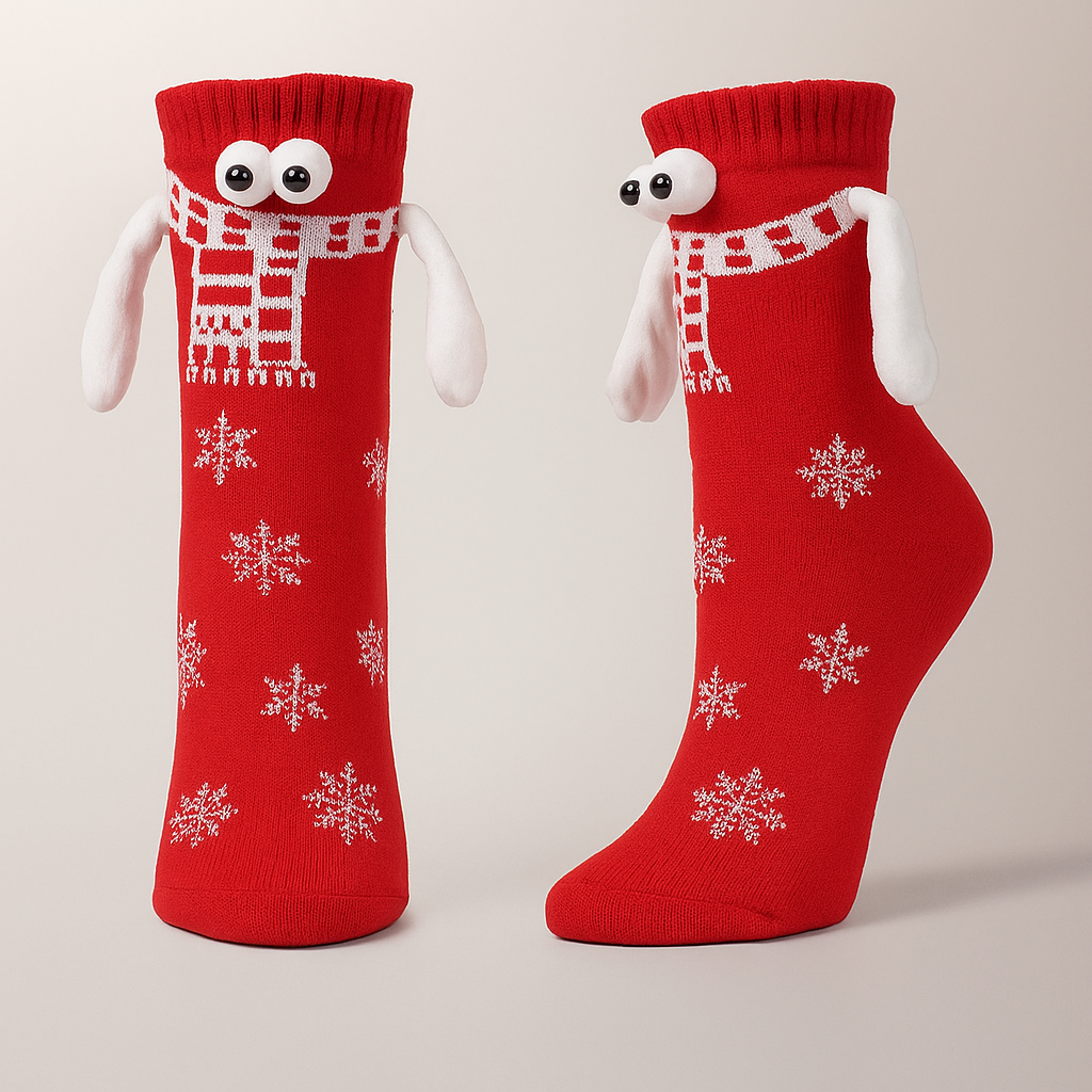 Weihnachtsstrümpfe 3D Cartoon Winter Gemütlich Lustiges Neuheit Geschenk