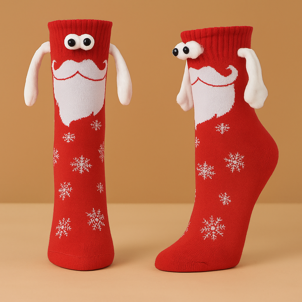 Christmas Stockings 3D Cartoon Winter Cozy Funny Novelty Gift