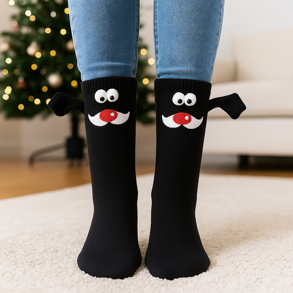 Christmas Stockings 3D Cartoon Winter Cozy Funny Novelty Gift