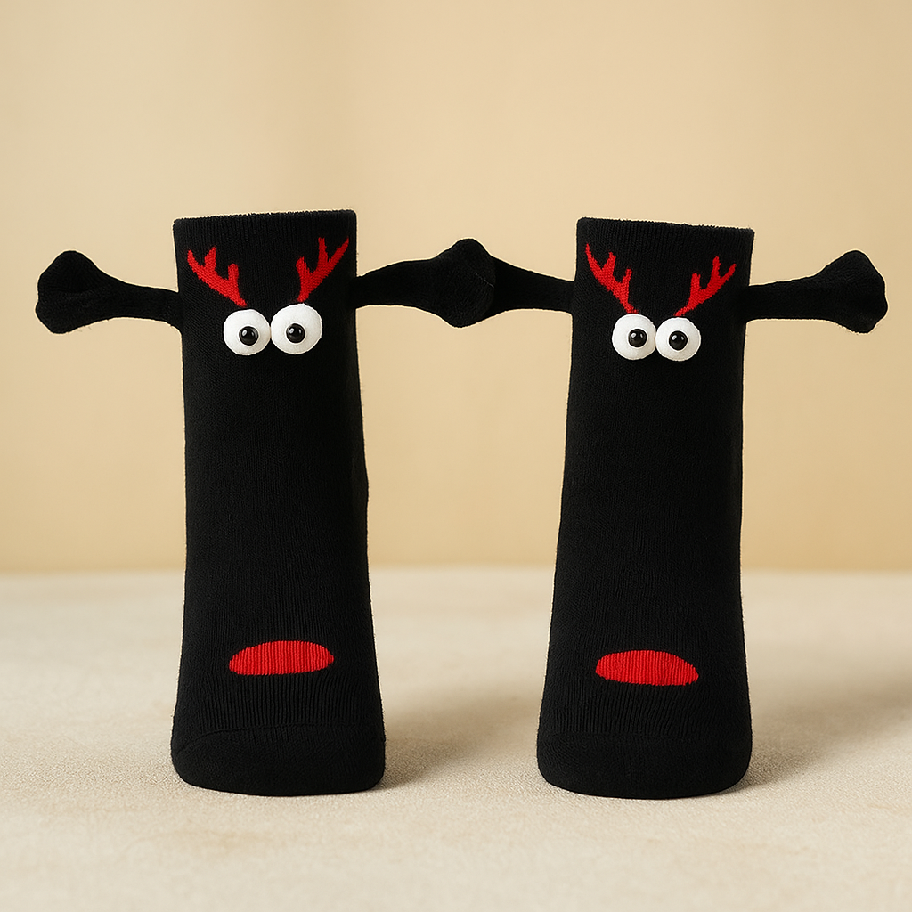 Christmas Stockings 3D Cartoon Winter Cozy Funny Novelty Gift