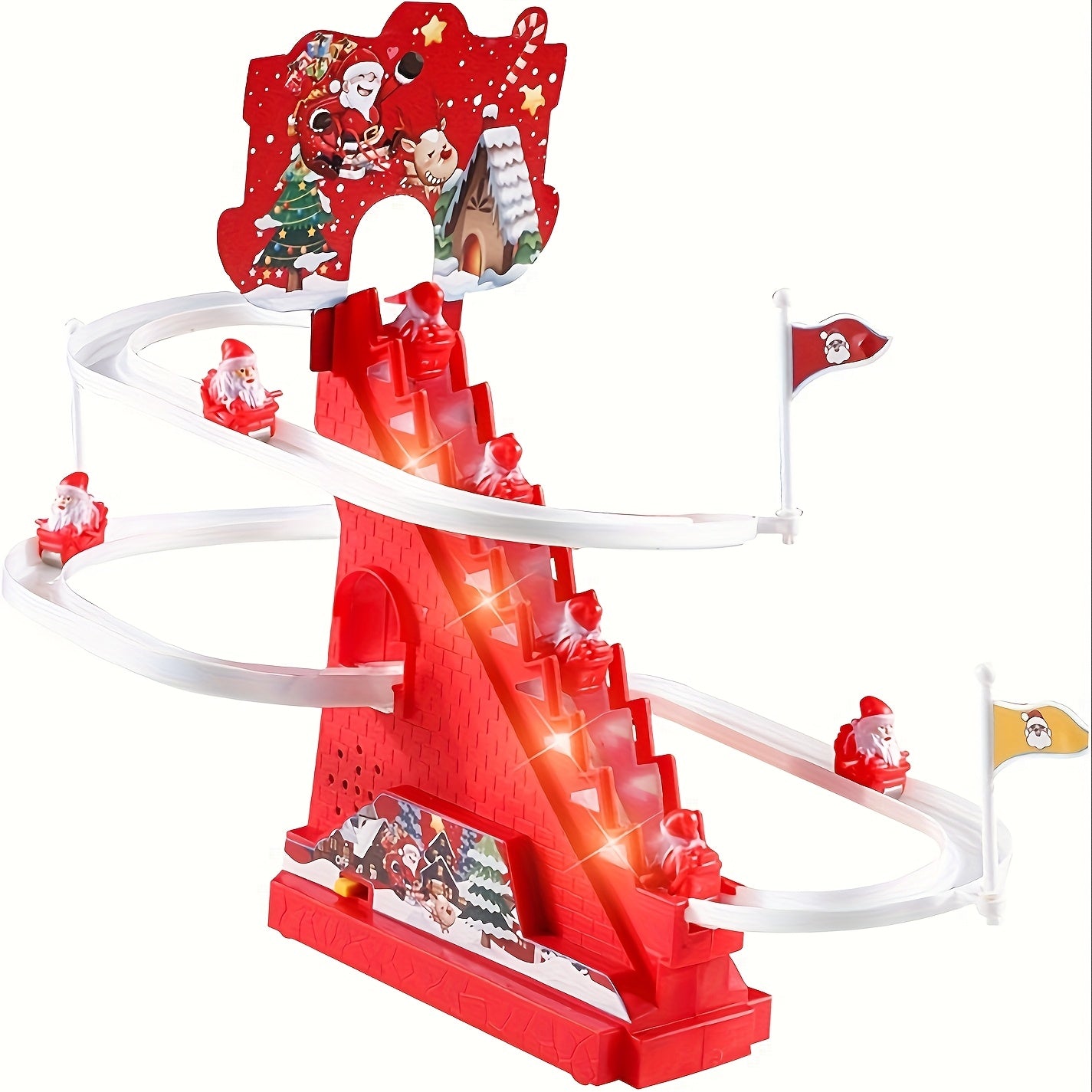 Christmas Toy Santa Claus Slide Track