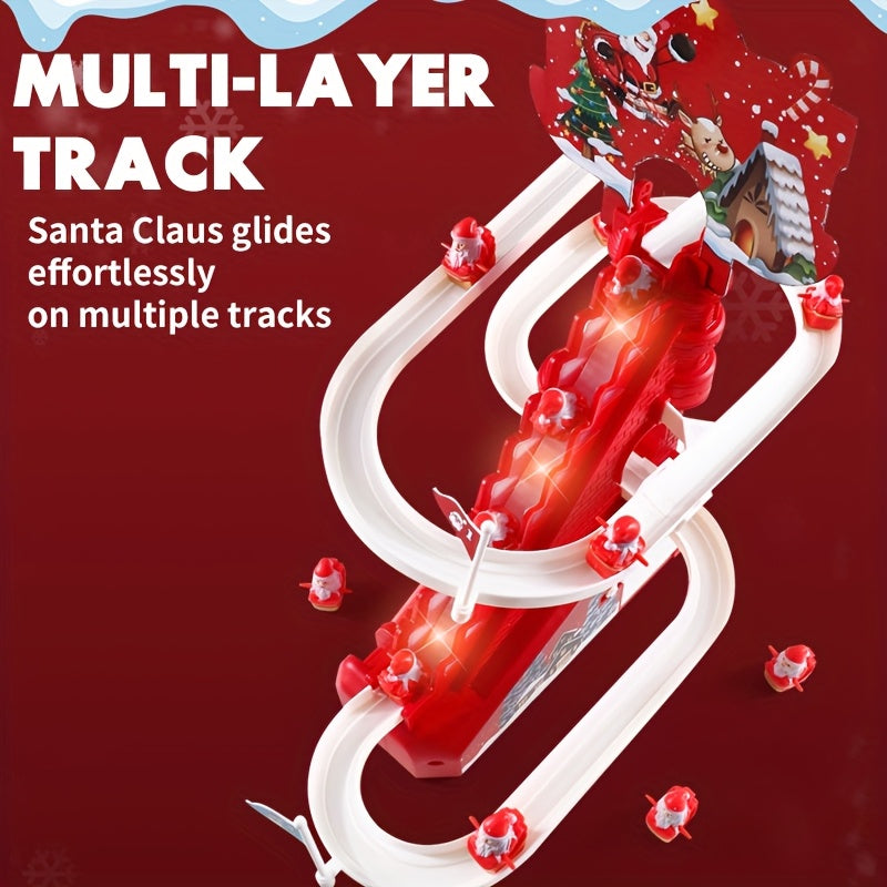 Christmas Toy Santa Claus Slide Track