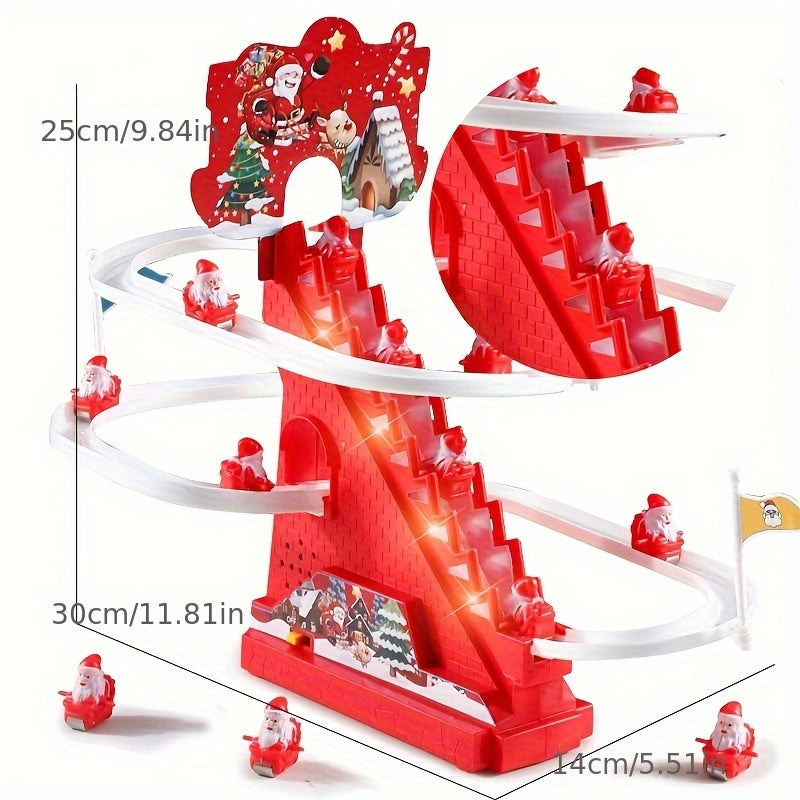 Christmas Toy Santa Claus Slide Track