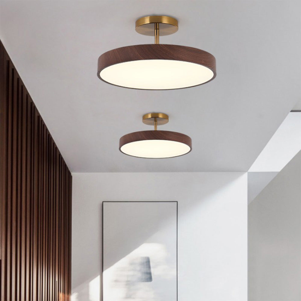 Elegant LED Semi-Flush Ceiling Light Fixture for Modern Home Décor - Energy-Efficient Illumination for Living Spaces