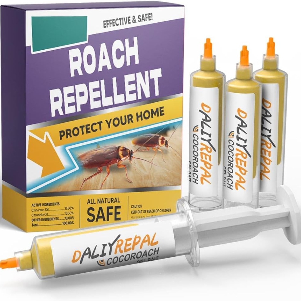 Cockroaches Gel Bait Roach Repellent Natural Safe Indoor Home Control