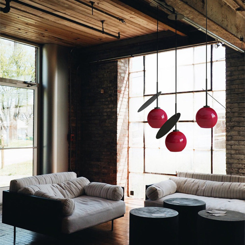 Postmodern Cherry Design Double-Ended Pendant Light Fixture for Stylish Home Interiors and Contemporary Spaces