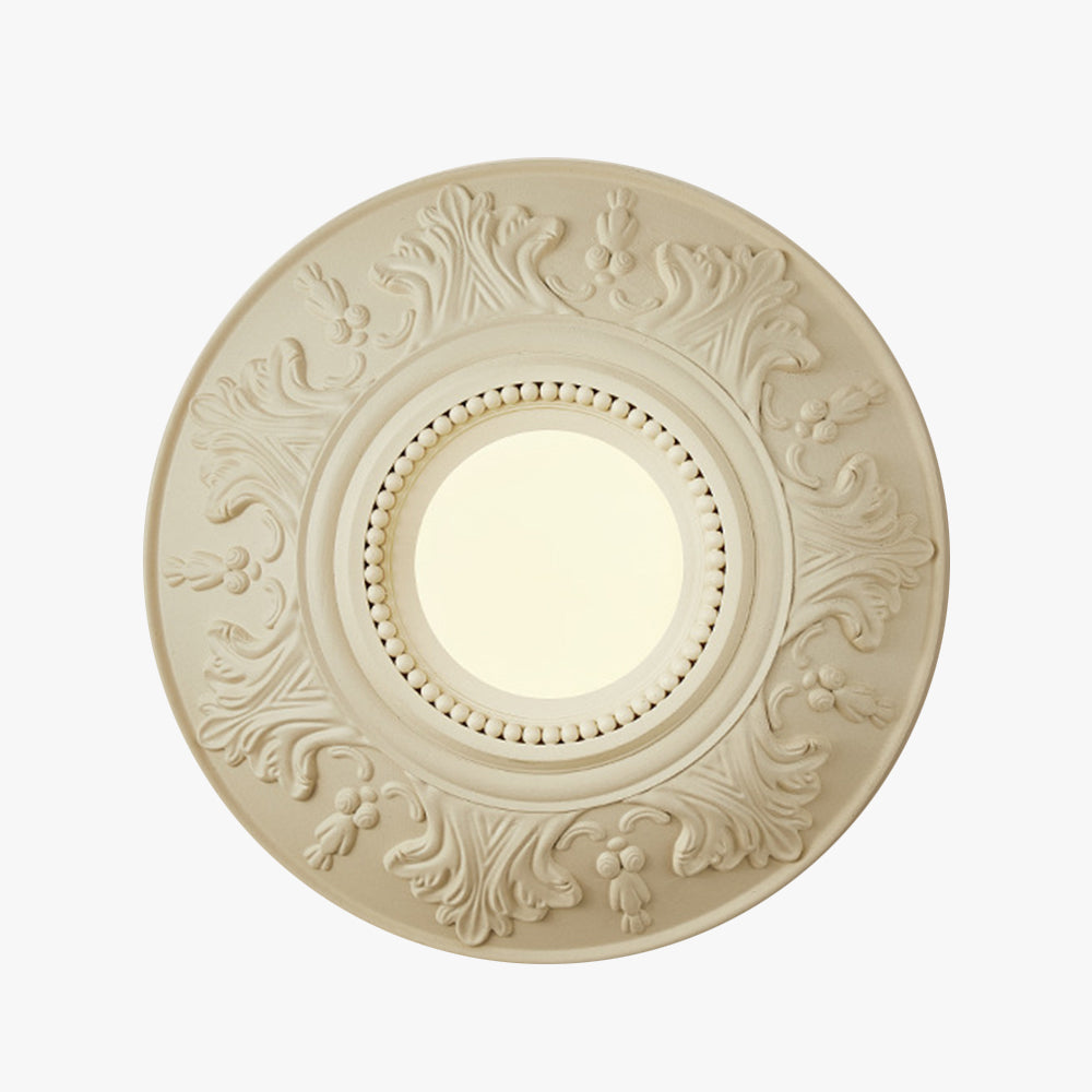 Elegant French-Style Milky Coffee Resin Wall Light Sconce for Ambient Home Lighting and Décor