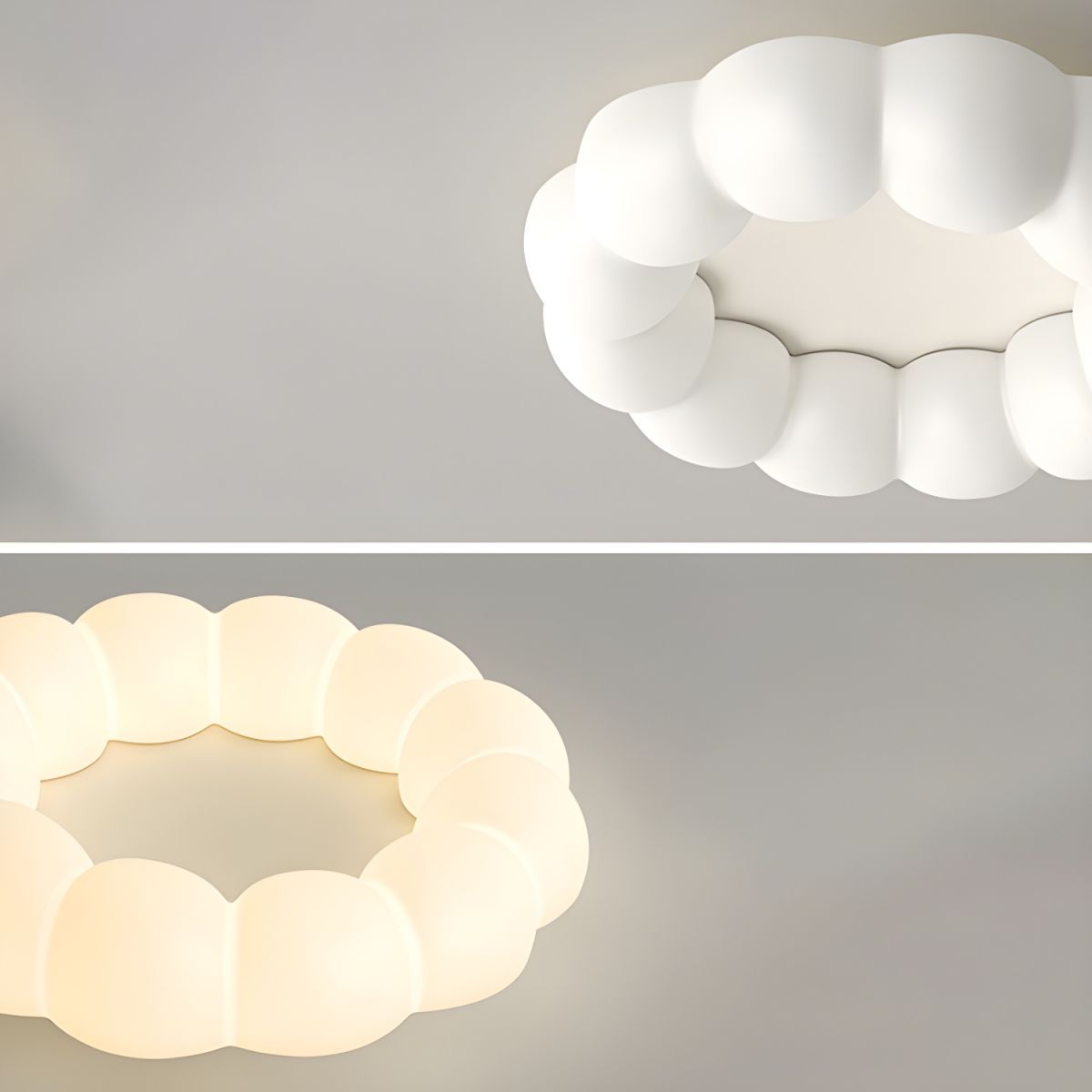 Elegant White Cloud Ceiling Light Fixture for Soft Ambient Illumination in Modern Home Décor