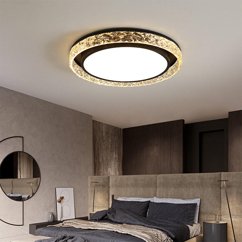 Sleek Minimalist Flush Mount Iron Ceiling Light Fixture for Modern Home Interiors and Elegant Lighting Solutions