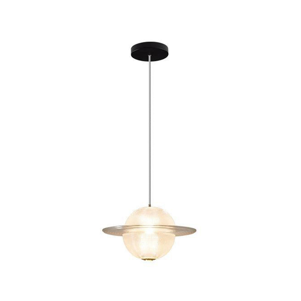 Elegant Glass Planet Ceiling Pendant Light Fixture for Modern Home Décor - Stylish Illumination for Living Rooms and Dining Areas