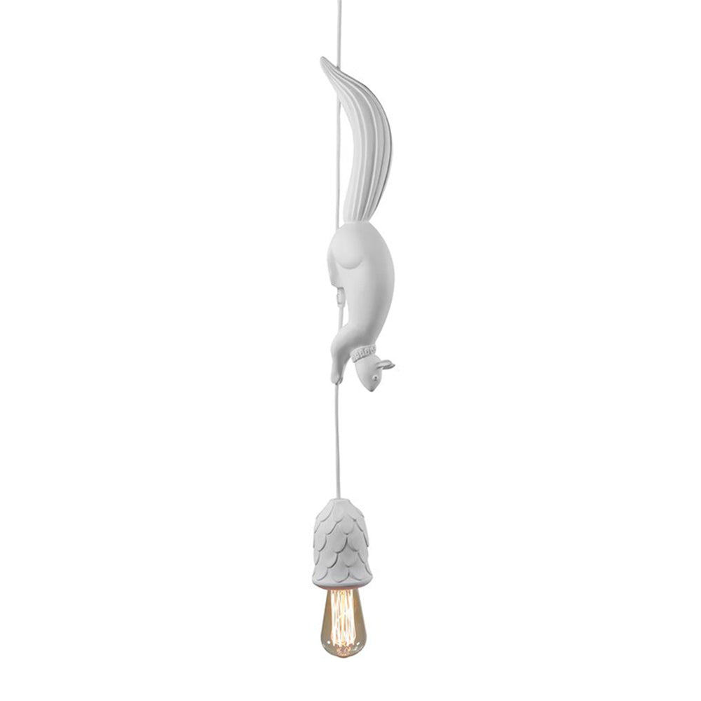 Charming Squirrel Resin Pendant Light Fixture for a Whimsical Touch in Your Home Décor