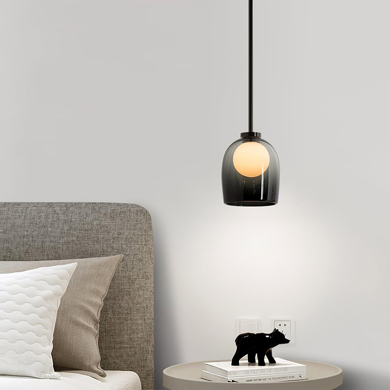 Nordic Crux Contemporary Glass Pendant Light Fixture for Stylish Home Illumination and Elegant Interior Décor