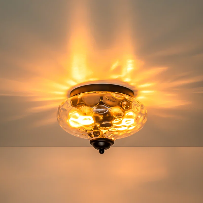 Vintage Glass Shade Ceiling Lights for Hallways - Elegant Lighting Fixtures to Enhance Your Home's Charm and Style