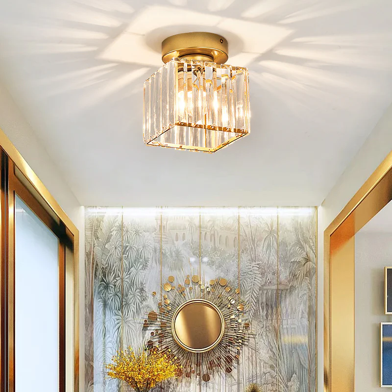 Elegant Mini Crystal Ceiling Light Fixture for Stunning Home Illumination - Chic Design and Sparkling Finish for Any Room