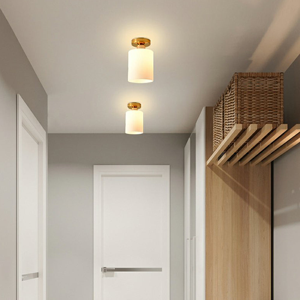 Elegant Gold Mini Glass Ceiling Light for Hallway - Stylish Illumination Fixture for Home Decor and Ambient Lighting