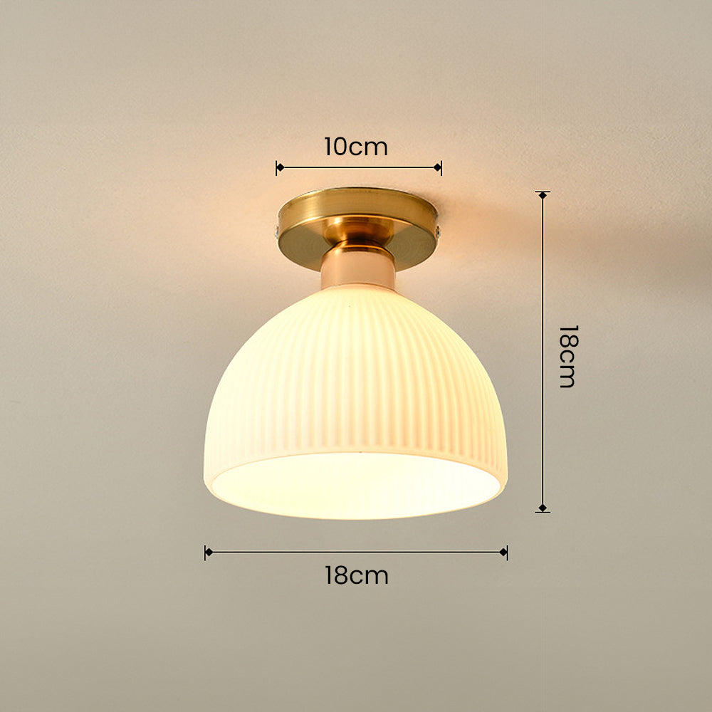 Elegant Gold Mini Glass Ceiling Light for Hallway - Stylish Illumination Fixture for Home Decor and Ambient Lighting