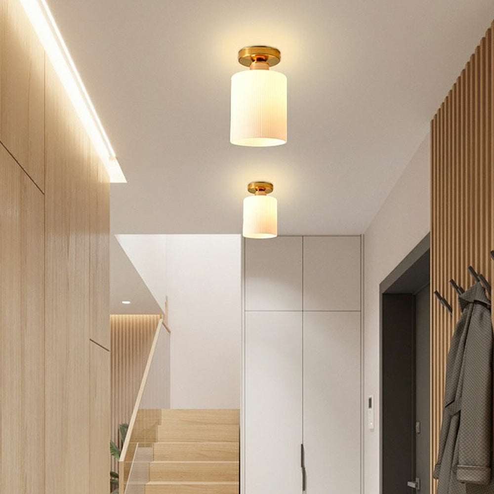 Elegant Gold Mini Glass Ceiling Light for Hallway - Stylish Illumination Fixture for Home Decor and Ambient Lighting