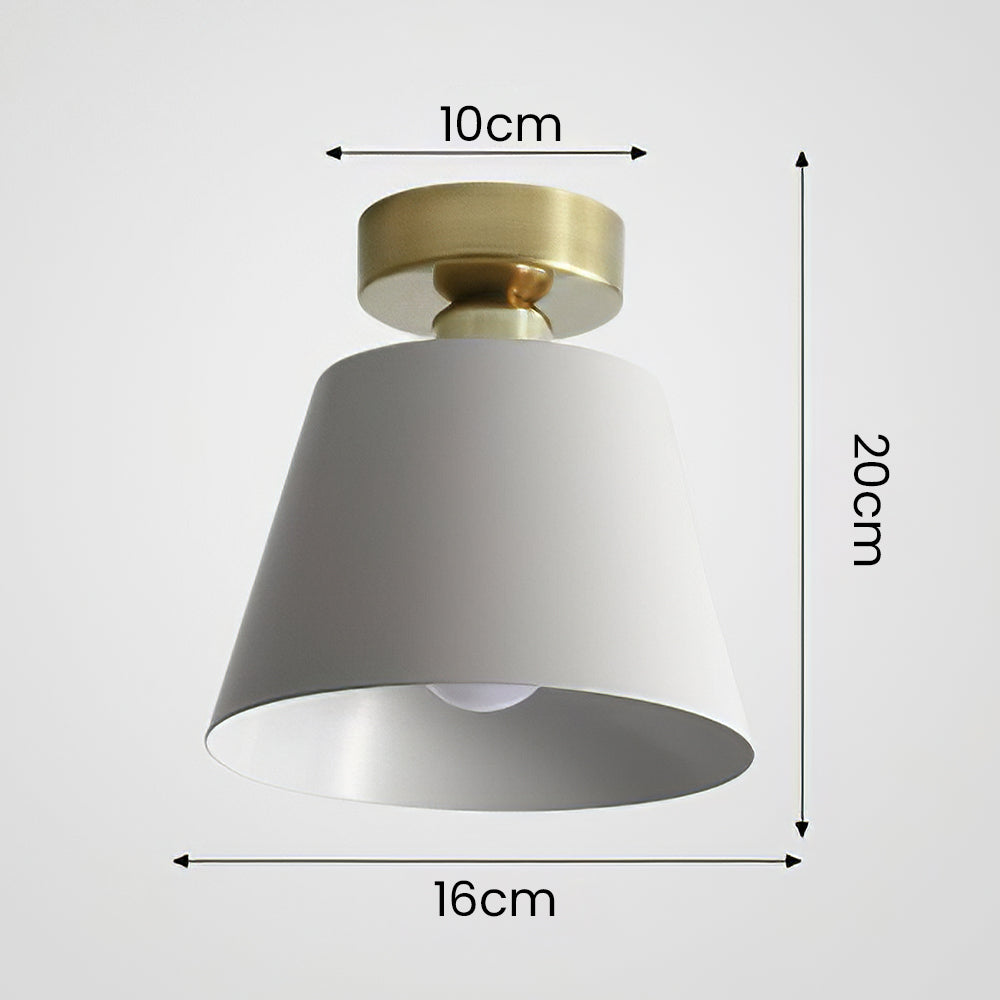 Modern Conical Iron Ceiling Light Fixture - Stylish Contemporary Pendant Lighting for Home and Office Spaces