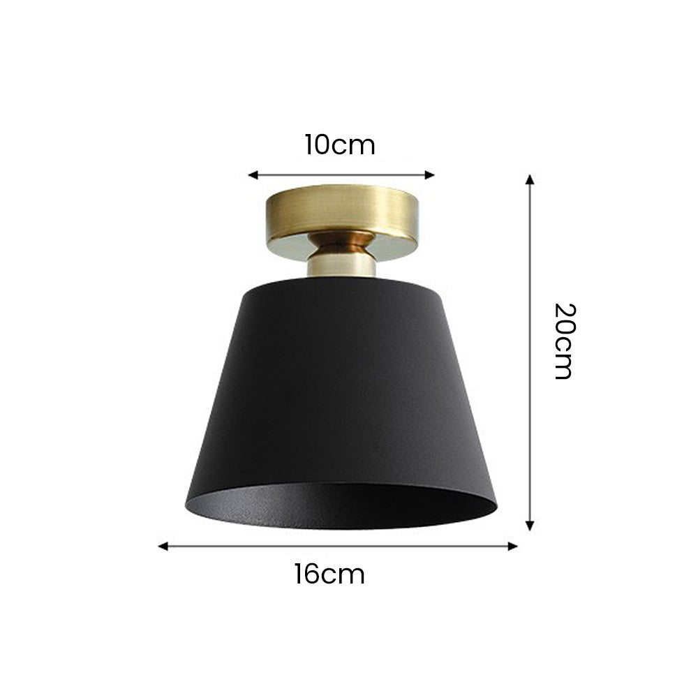 Modern Conical Iron Ceiling Light Fixture - Stylish Contemporary Pendant Lighting for Home and Office Spaces