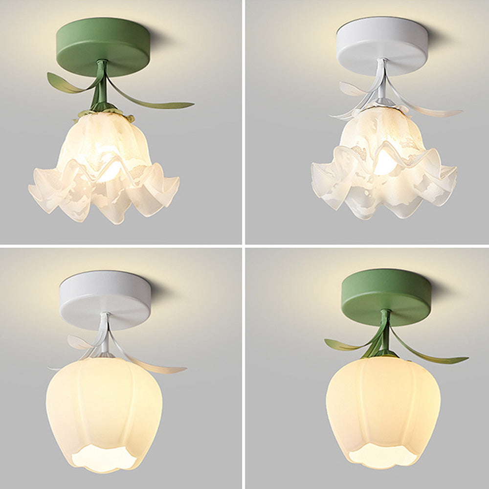 Artistic Mini Flower-Shaped Ceiling Light - Creative Floral Design for Elegant Home Illumination