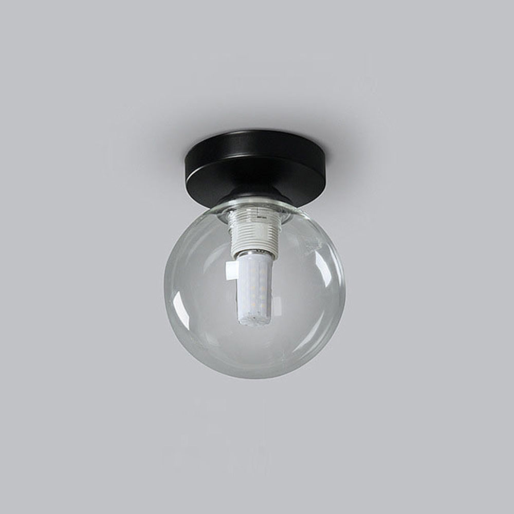 Nordic Inspired Simple Clear Glass Ceiling Light Fixture for Modern Home Décor and Elegant Illumination Solutions