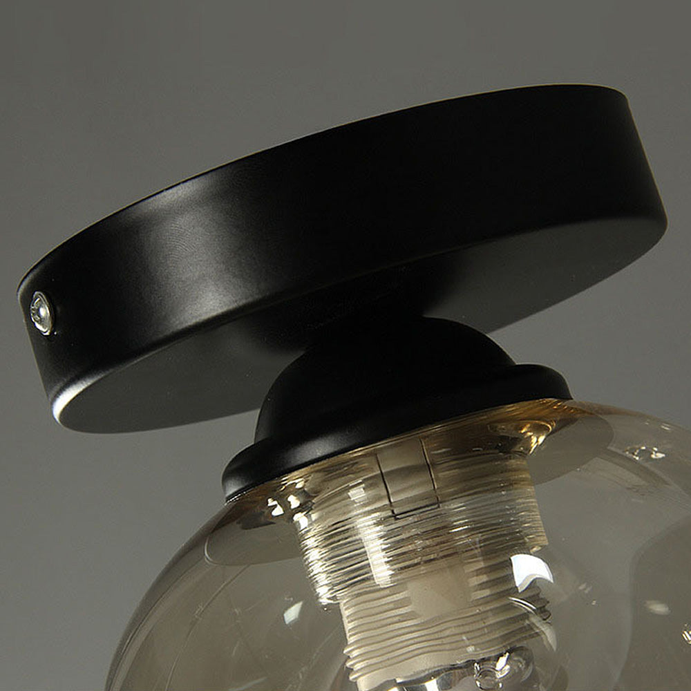 Nordic Inspired Simple Clear Glass Ceiling Light Fixture for Modern Home Décor and Elegant Illumination Solutions