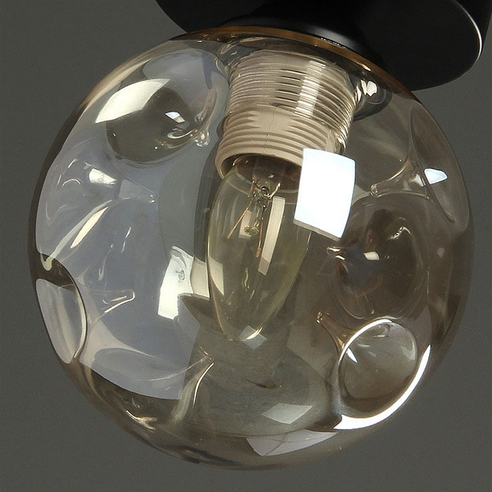 Nordic Inspired Simple Clear Glass Ceiling Light Fixture for Modern Home Décor and Elegant Illumination Solutions