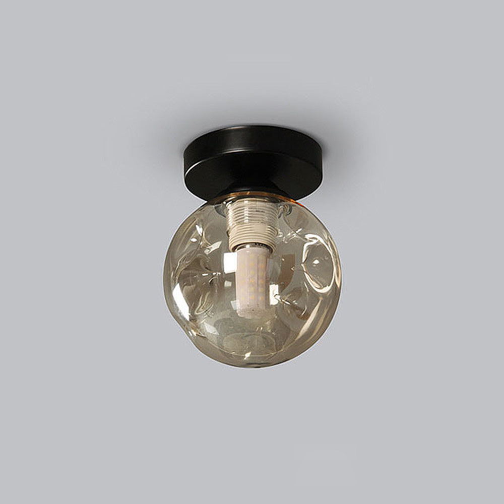 Nordic Inspired Simple Clear Glass Ceiling Light Fixture for Modern Home Décor and Elegant Illumination Solutions