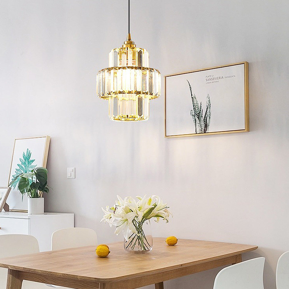 Luxury Elegance Gold Pendant Light Fixture - Stunning Glass Design for Chic Home Décor and Ambient Illumination