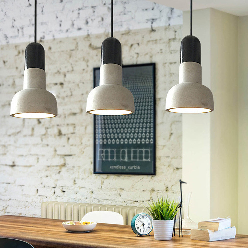 Modern Simple Concrete Stained Pendant Light Fixture for Contemporary Home Décor and Stylish Illumination