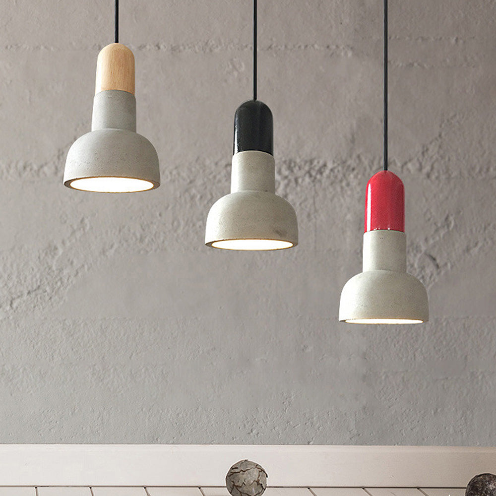 Modern Simple Concrete Stained Pendant Light Fixture for Contemporary Home Décor and Stylish Illumination