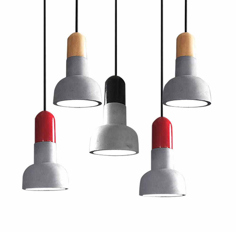 Modern Simple Concrete Stained Pendant Light Fixture for Contemporary Home Décor and Stylish Illumination