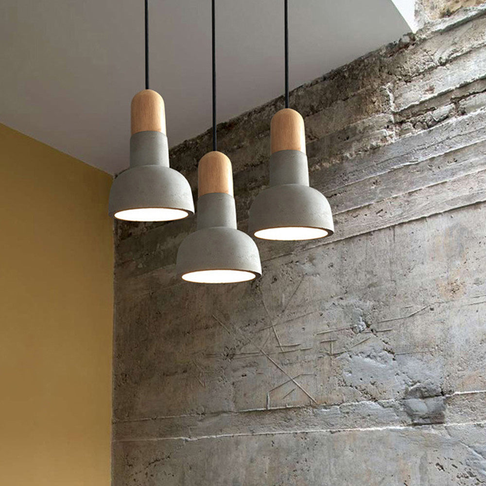 Modern Simple Concrete Stained Pendant Light Fixture for Contemporary Home Décor and Stylish Illumination