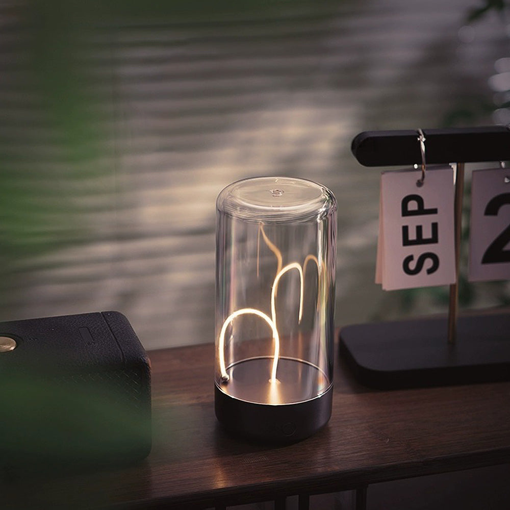 Contemporary Acrylic Mini Table Lamp for Bedroom - Stylish, Compact Lighting Solution for Modern Interiors