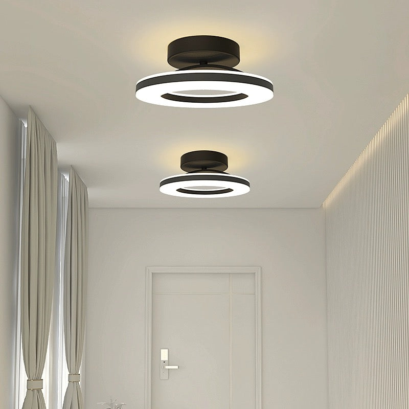 Contemporary Iron LED Ceiling Light for Hallways - Stylish Modern Illumination for Your Home Entrance and Corridors