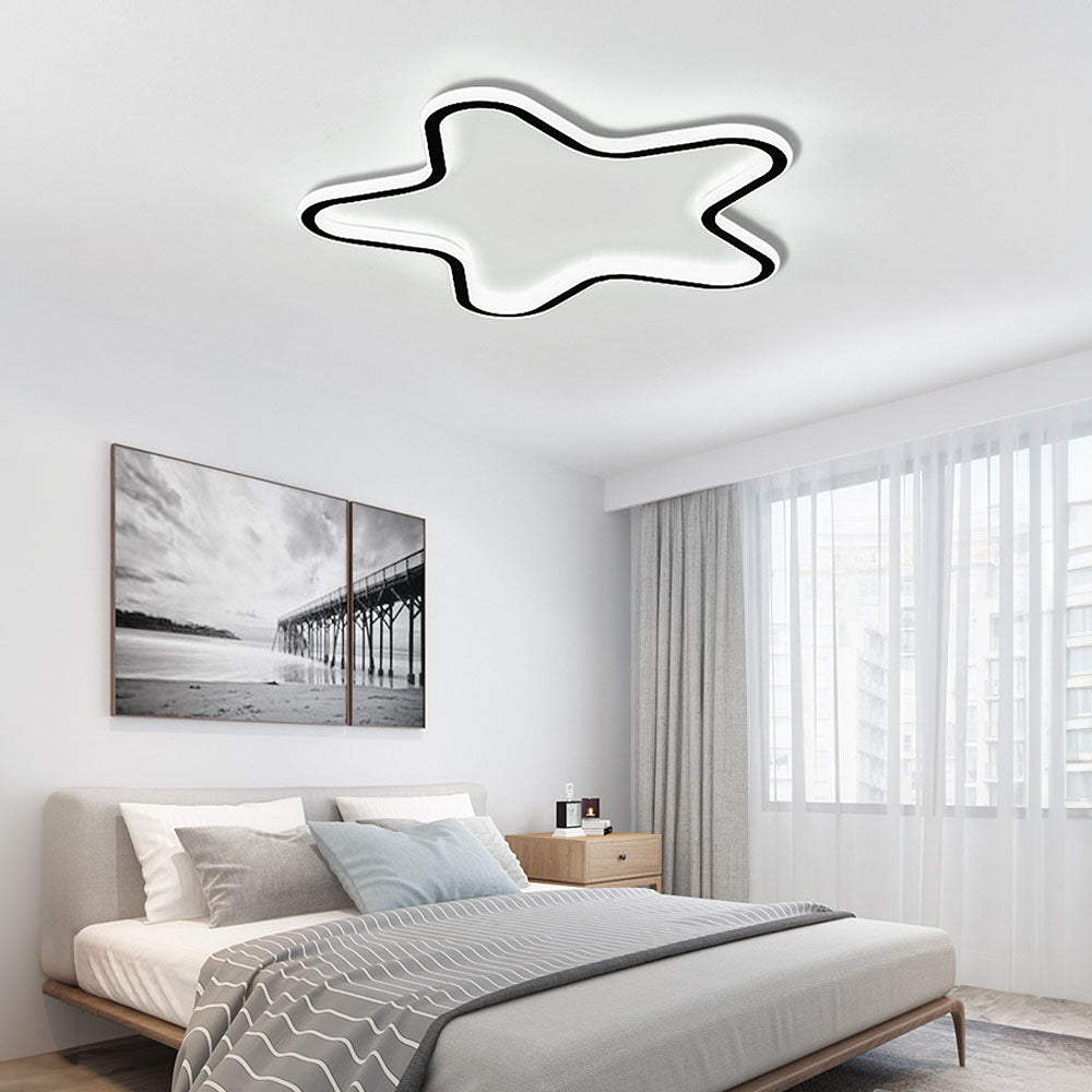 Creative Star-Shaped LED Ceiling Light for Children's Rooms - Fun and Whimsical Illumination for Kids' Spaces