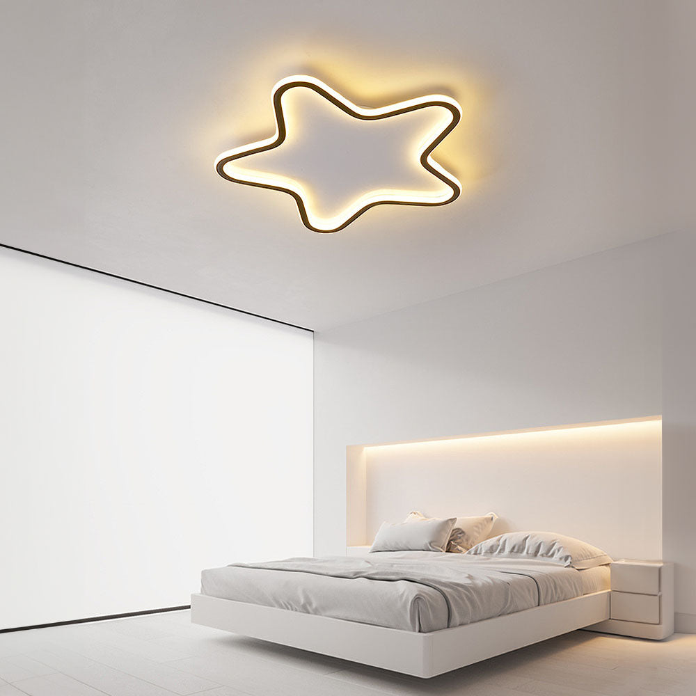 Creative Star-Shaped LED Ceiling Light for Children's Rooms - Fun and Whimsical Illumination for Kids' Spaces