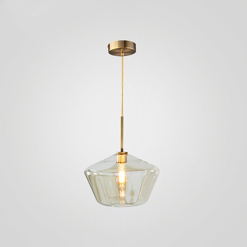 Industrial Glass Pendant Light for Living Room – Stylish Ceiling Fixture with Vintage Charm and Modern Elegance