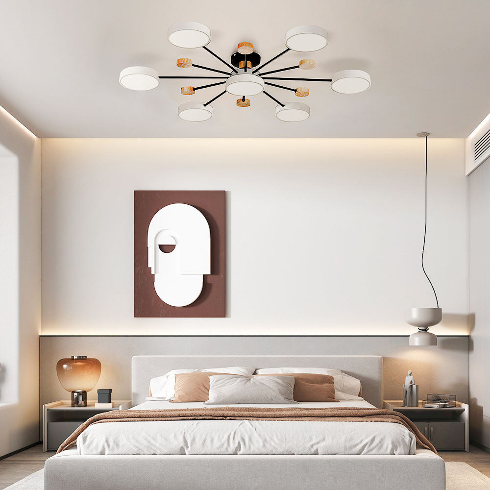 Modern Semi-Flush Mounted LED Ceiling Lights for Stylish Living Rooms and Contemporary Spaces - Brighten Your Home Elegantly!