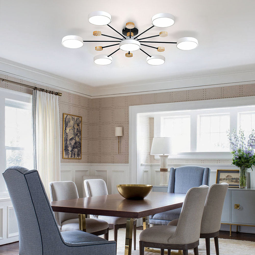 Modern Semi-Flush Mounted LED Ceiling Lights for Stylish Living Rooms and Contemporary Spaces - Brighten Your Home Elegantly!